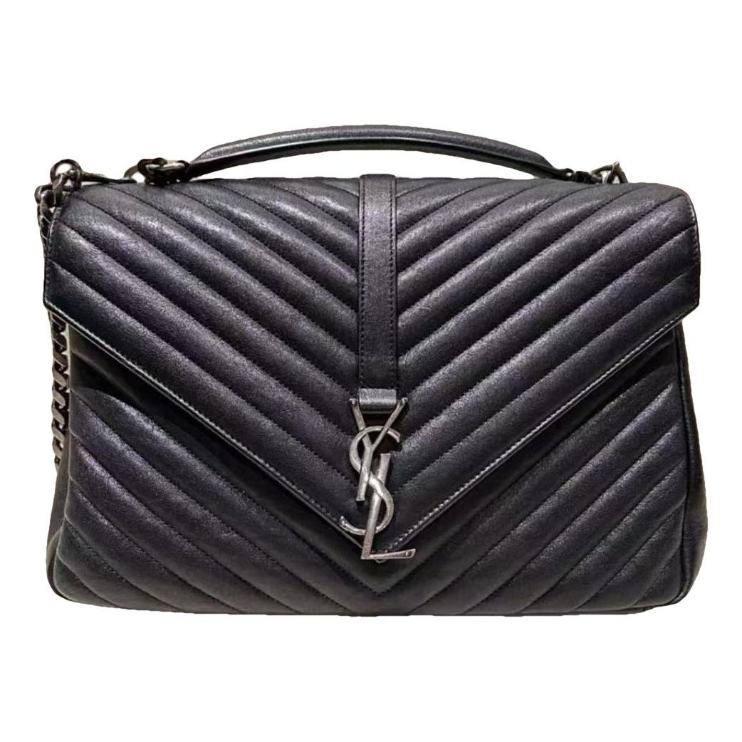 Collége monogramme leather tote