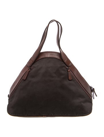 Issey Miyake Canvas Top Handle Bag