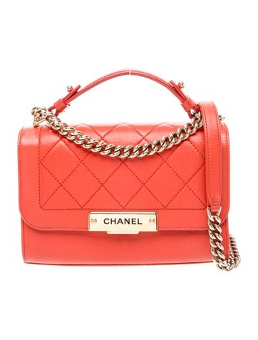 Small Label Click Flap Bag