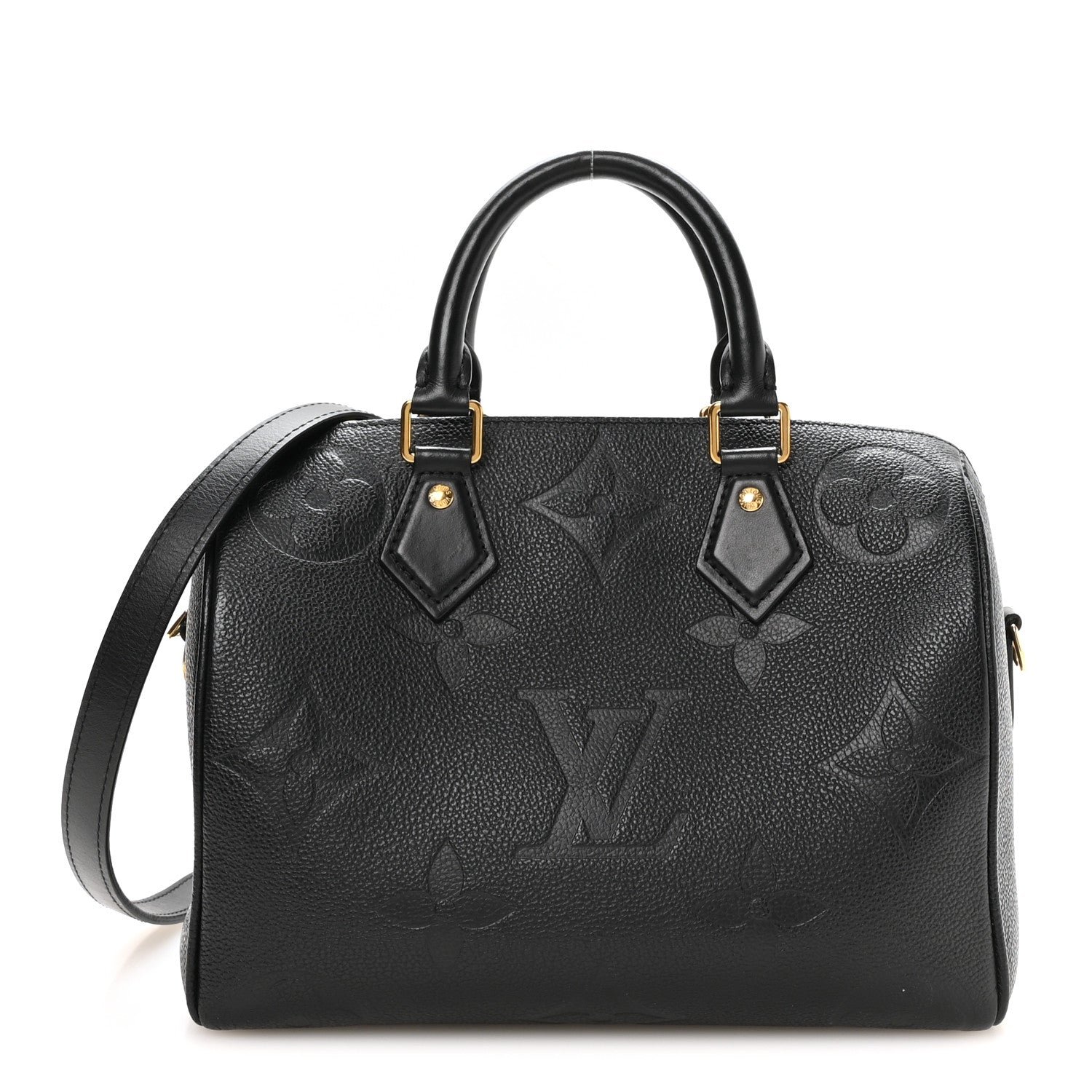 Louis Vuitton Empreinte Monogram Giant Speedy Bandouliere 25 Black
