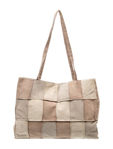 Suede Patchwork Tote