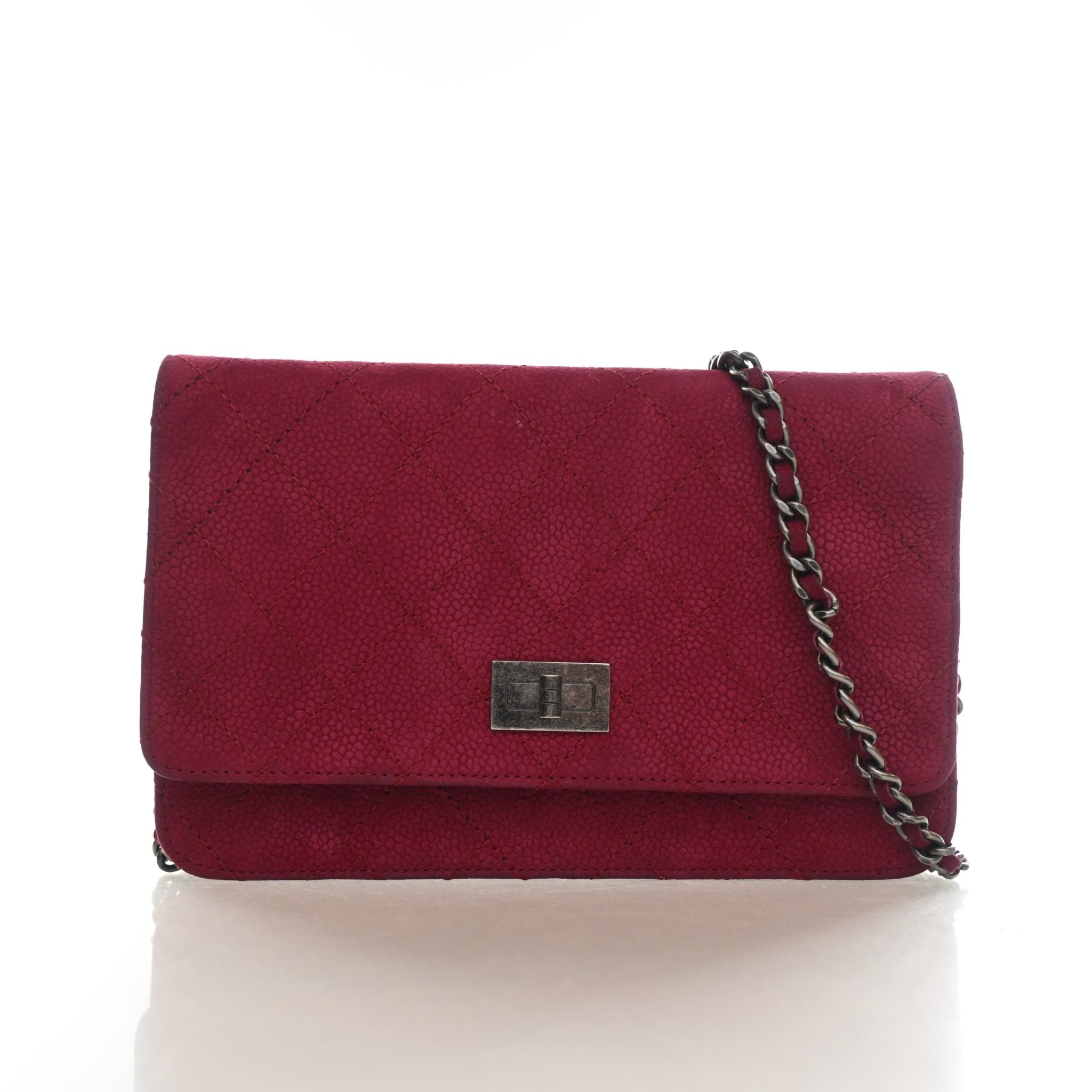 Chanel Suede Reissue 2.55 Wallet On Chain (WOC)