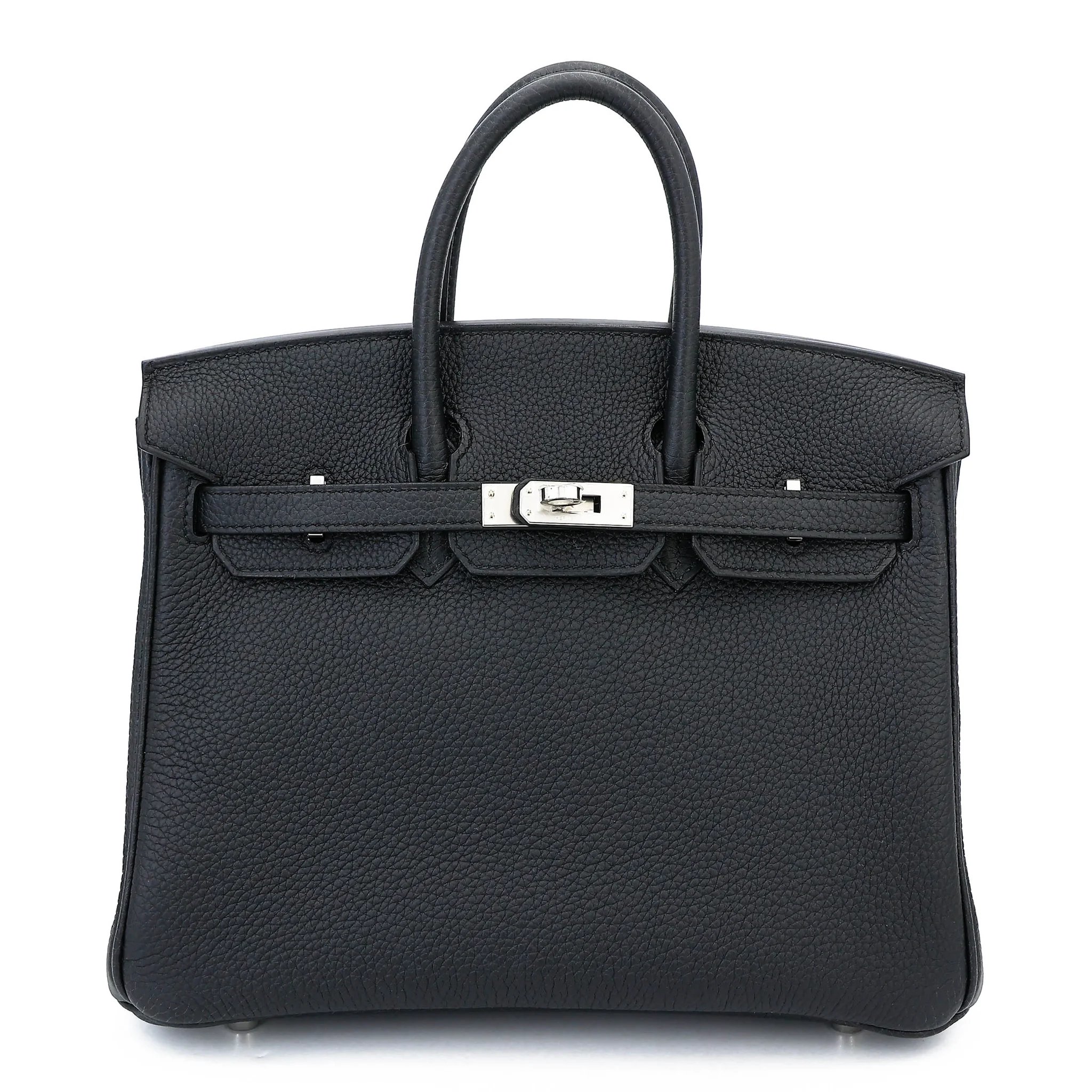 Brand New ( Rank N ) HERMÈS Birkin 25 Noir (89) Togo Palladium hardware G (2026)