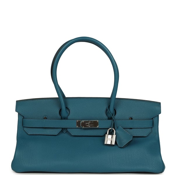 Hermes Vintage Hermes Shoulder Birkin 42 JPG Cobalt Togo Palladium Hardware