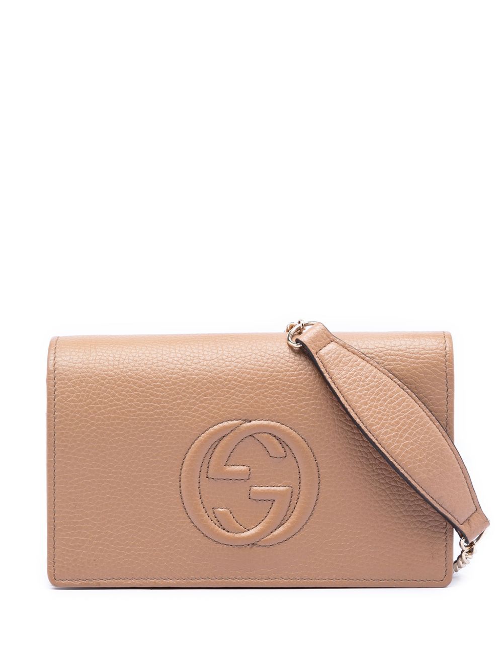 2000-2015 Pebbled Calfskin Soho Wallet On Chain crossbody bag