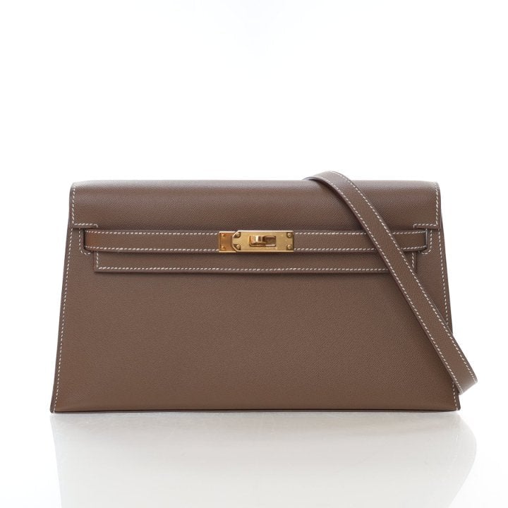 Hermes Etoupe Veau Madame Kelly Elan