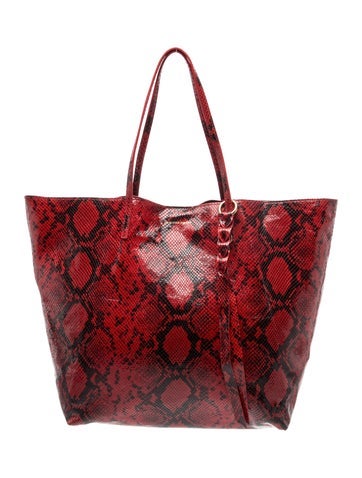Embossed Leather Tote