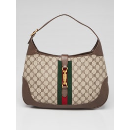 Balenciaga Balenciaga x Gucci Beige/Ebony Coated Canvas/Leather The Hacker Project 1961 Medium Jackie Bag