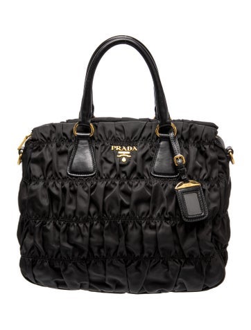 Tessuto Nylon Top Handle Bag