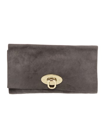 Mulberry Leather Clutch