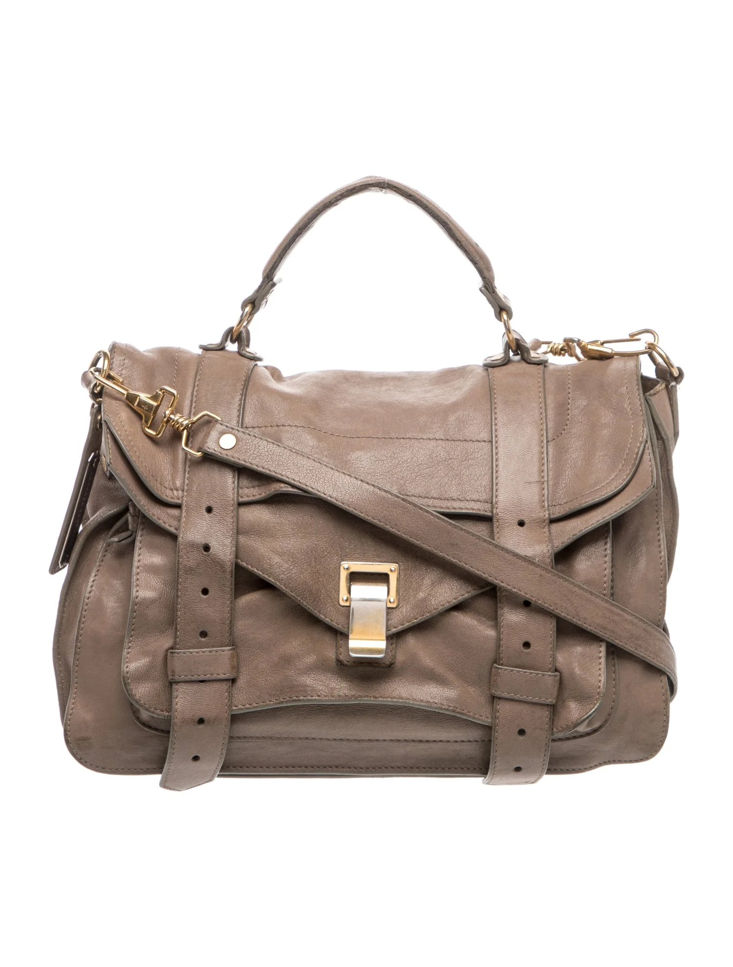 Leather Top Handle Bag