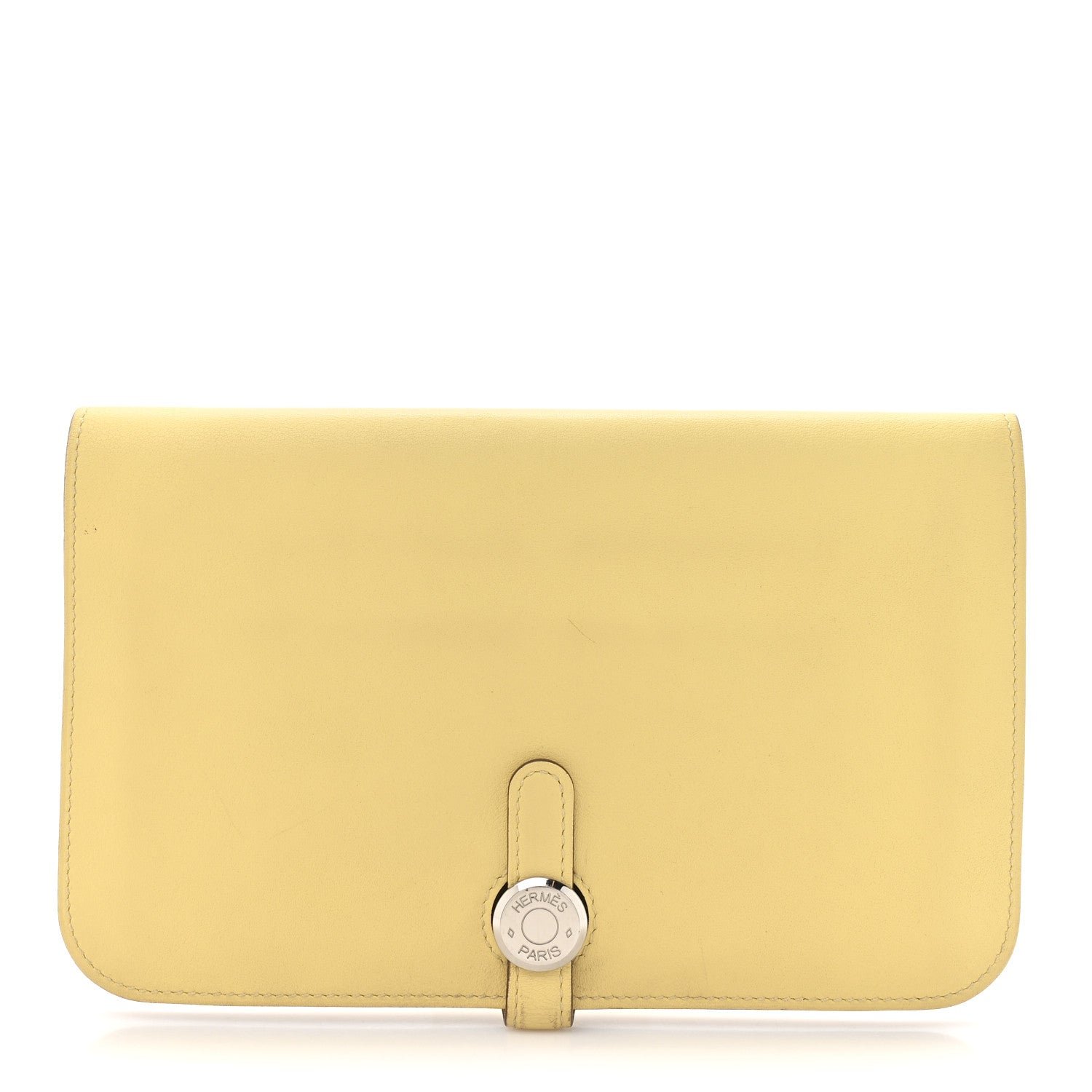 Hermes Swift Dogon Duo Wallet Jaune Poussin