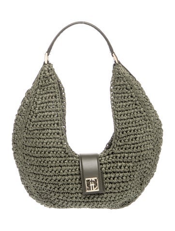 Anine Bing Straw Shoulder Bag