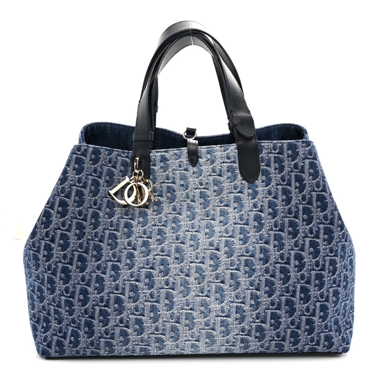 Christian Dior DIOR Denim Jacquard Oblique Large Toujours Blue