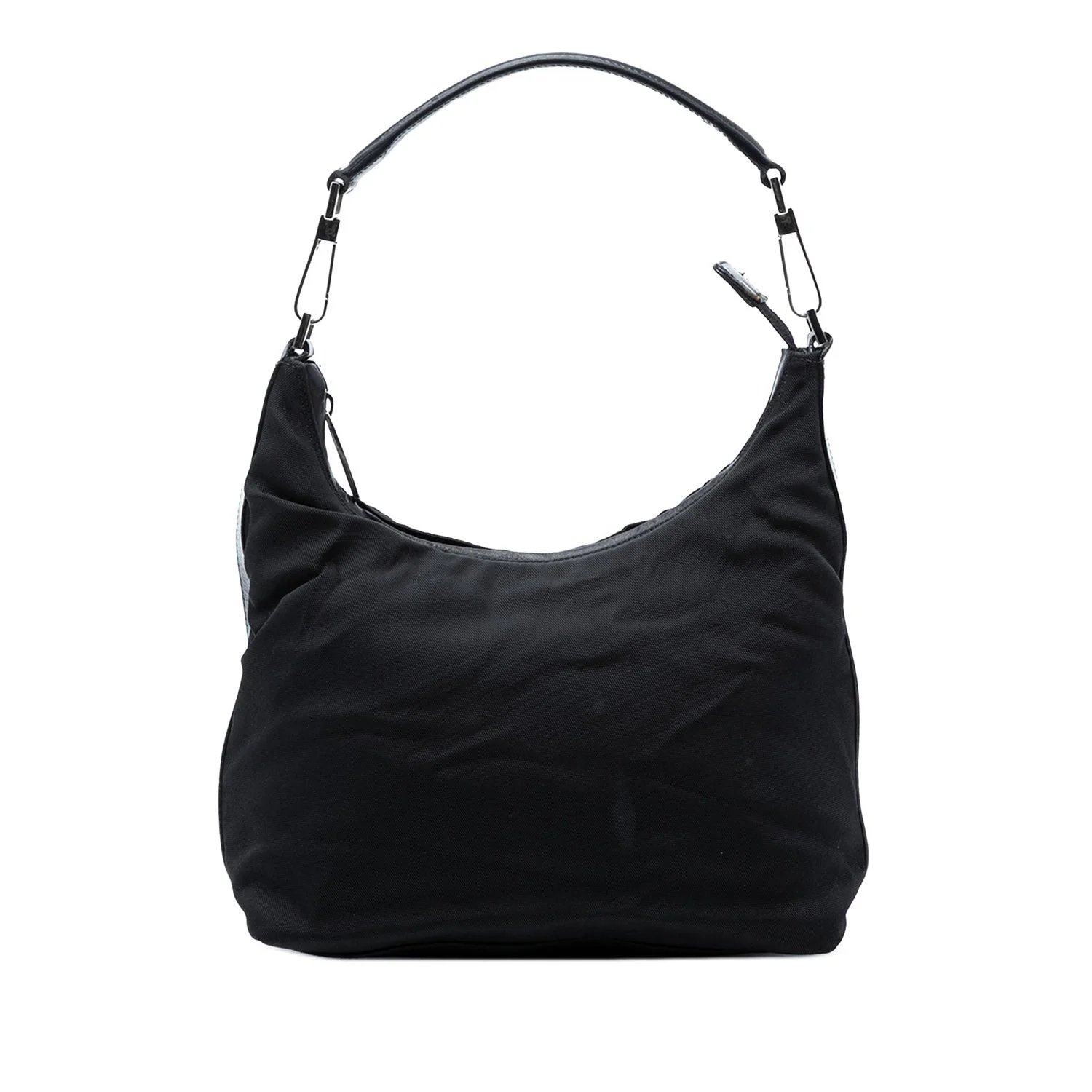 Calf Leather Nylon Shoulder Bag