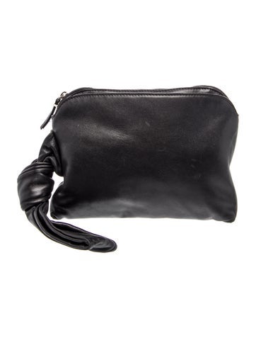 Calfskin Twist Clutch Small