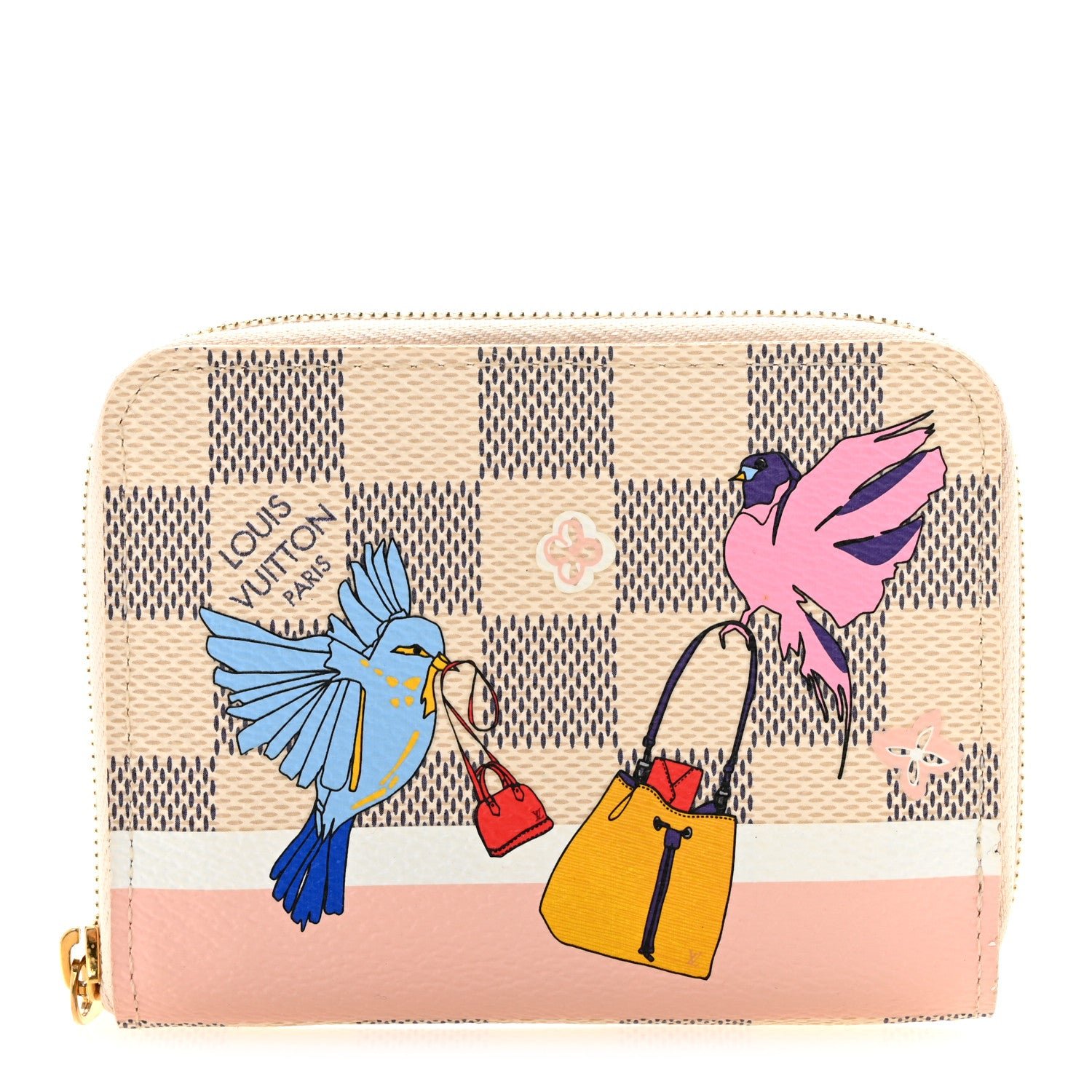 Louis Vuitton Damier Azur 2018 Christmas Animation Zippy Coin Purse
