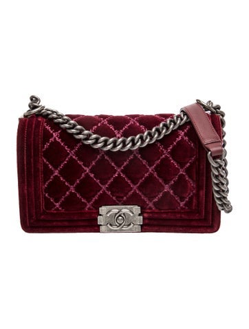Medium Velvet Boy Bag