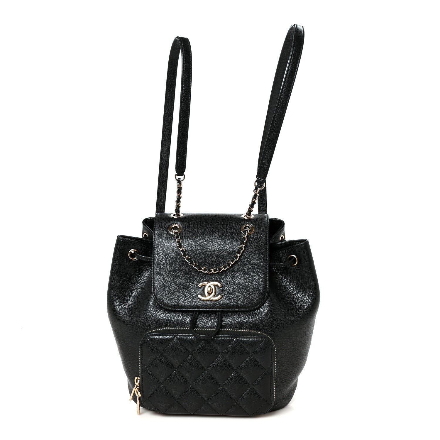 Chanel Caviar Quilted Business Affinity Backpack Black