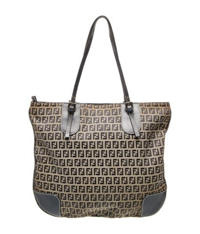 Fendi Zucchino Ff Tote Vintage