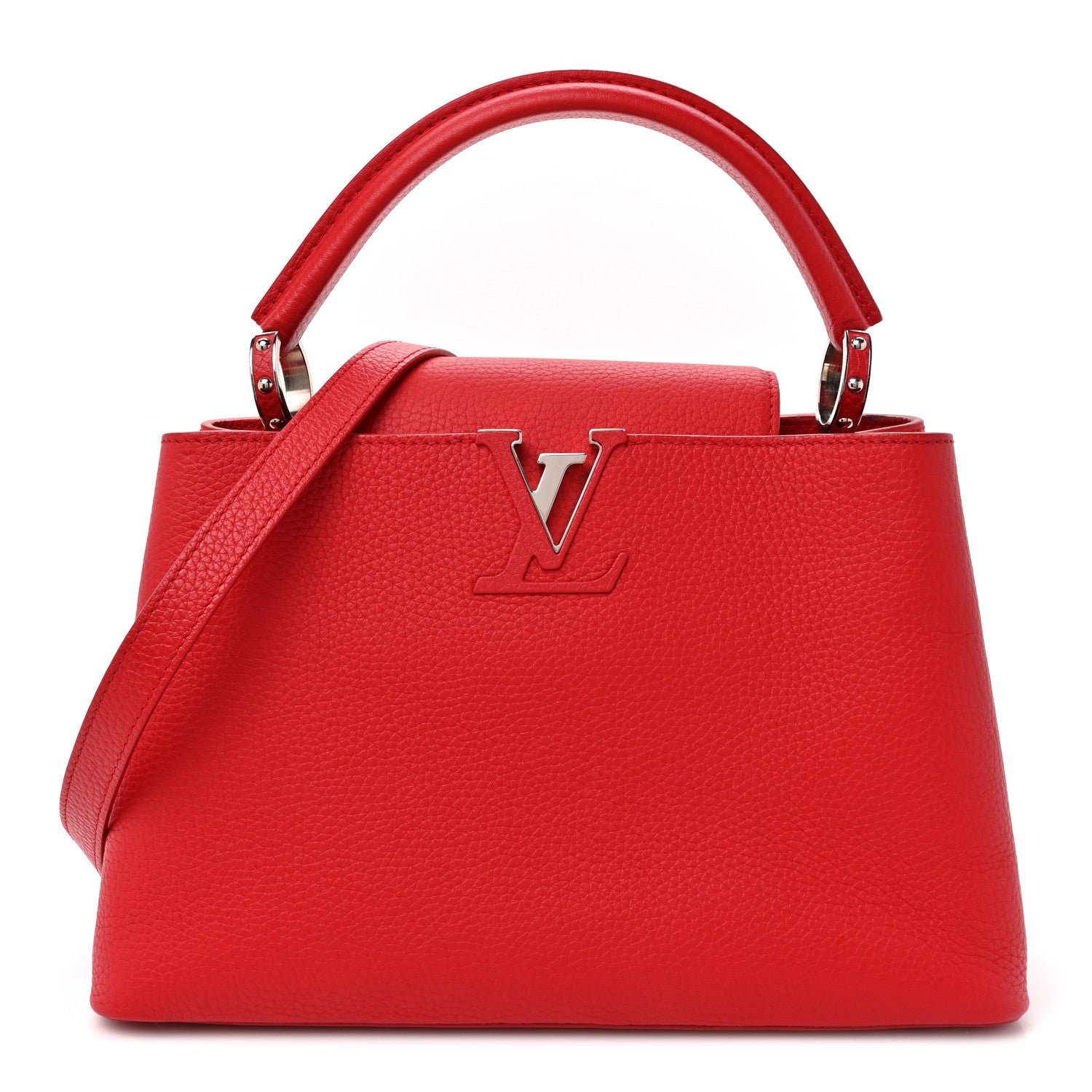 Louis Vuitton Taurillon Capucines PM Rubis
