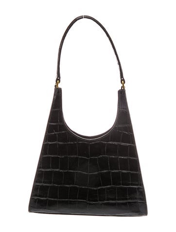 Embossed Leather Shoulder Bag