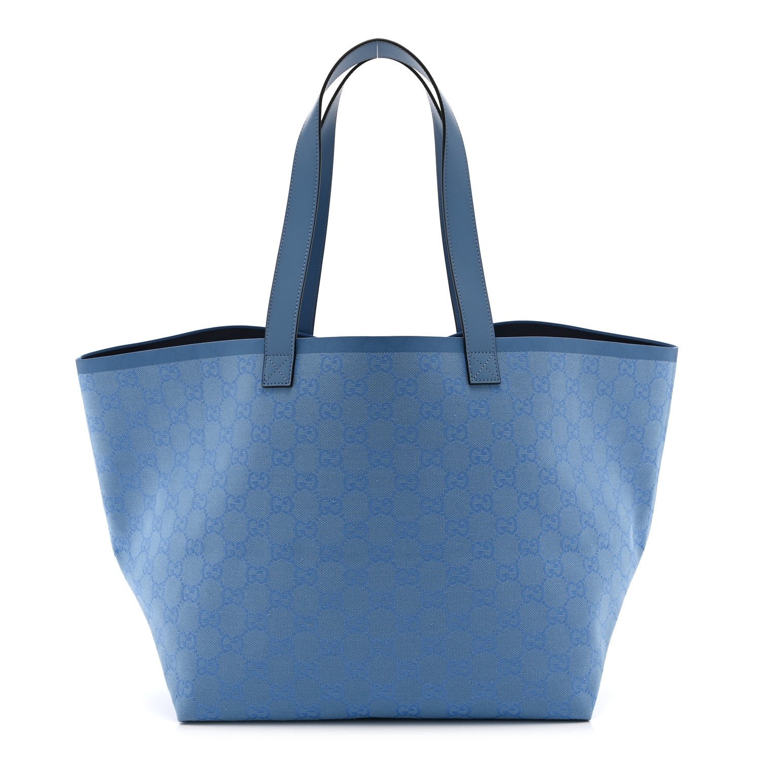 Gucci GG Monogram Medium Totissima Shopping Tote Light Blue