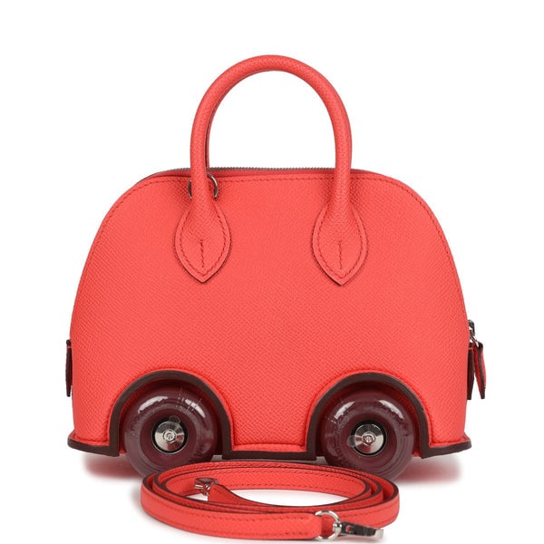 Hermes Hermes Bolide On Wheels 1923 Rose Texas and Rouge H Epsom Palladium Hardware