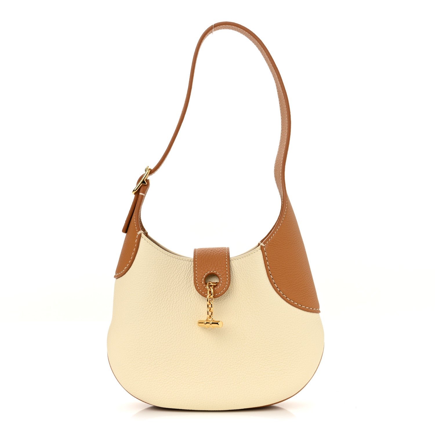 Loro Piana Grained Calfskin Mini Bobbin Wheat