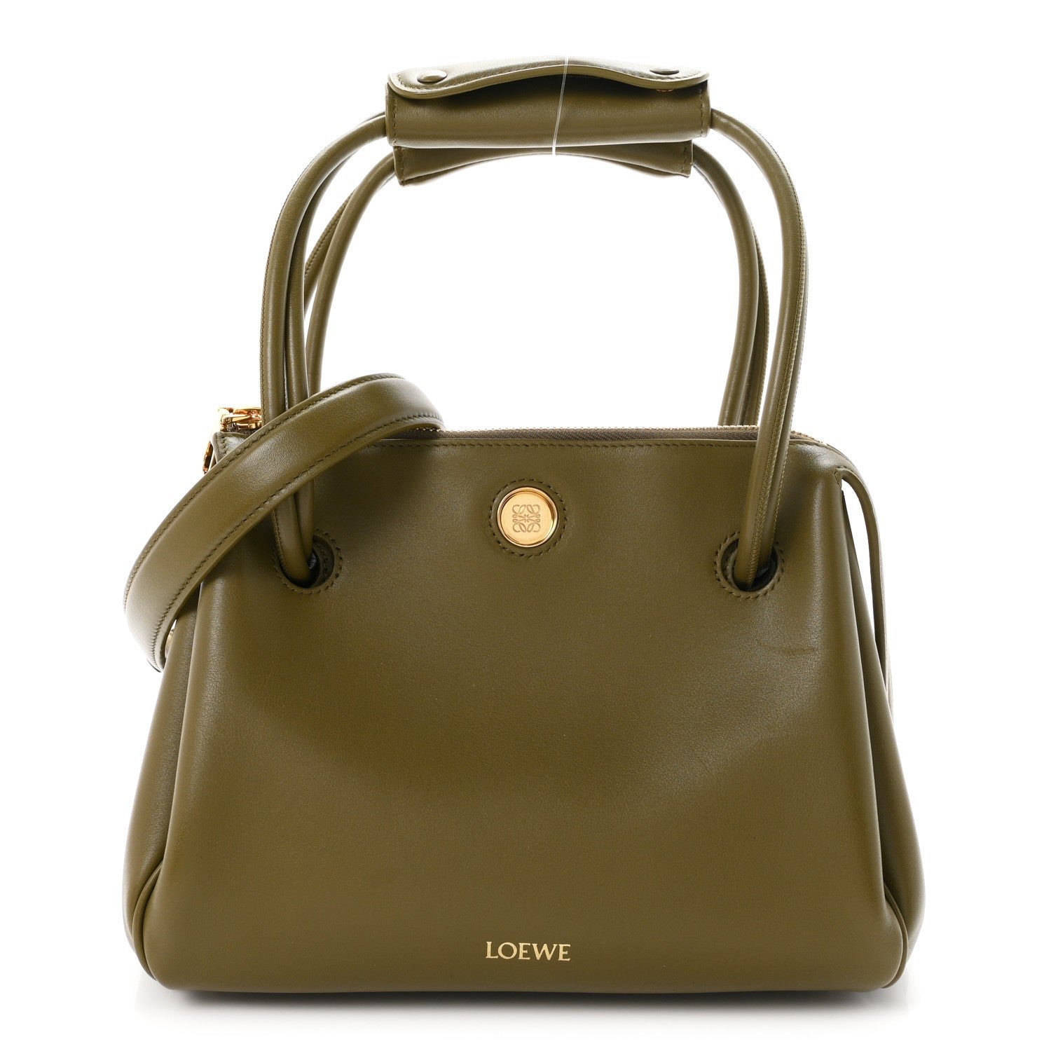 Loewe Loewe Supple Calfskin Small Madrid Bag Olive