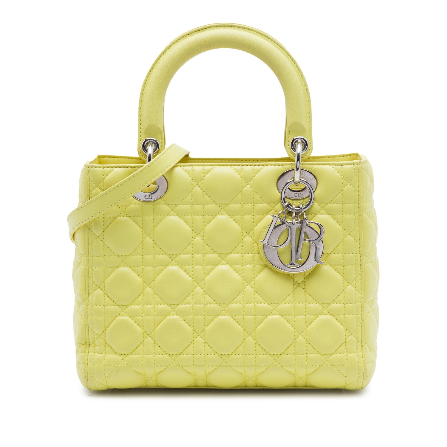 Lambskin Medium Lambskin Cannage Lady Dior