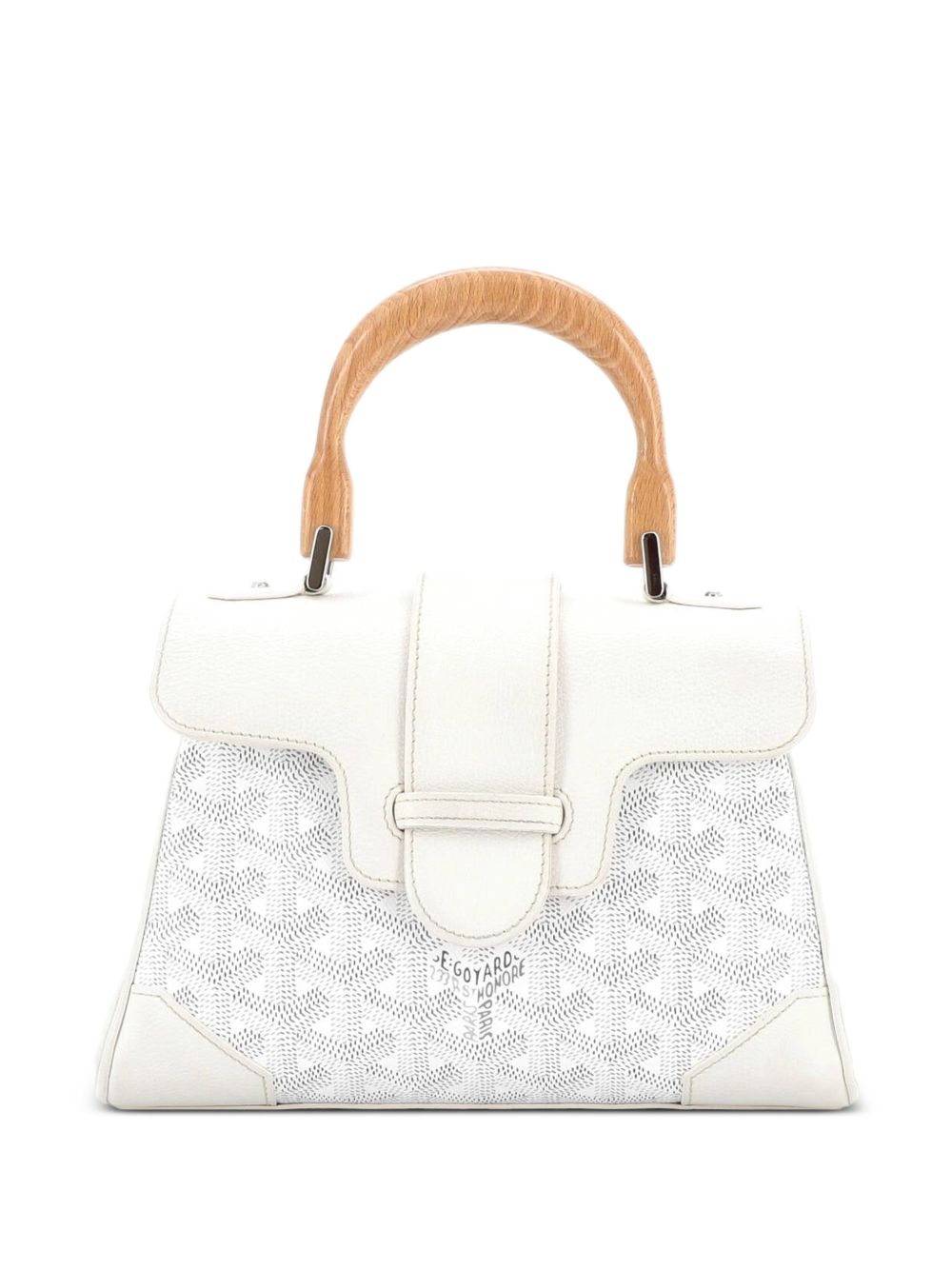 Saigon Top Handle Bag Coated Canvas with Leather Mini shoulder bag