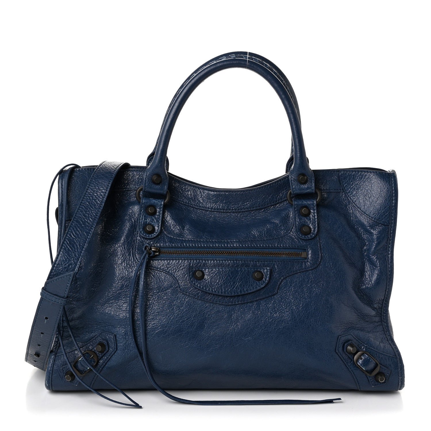 Balenciaga Agneau Arena Classic Hardware Medium Le City Mineral Blue