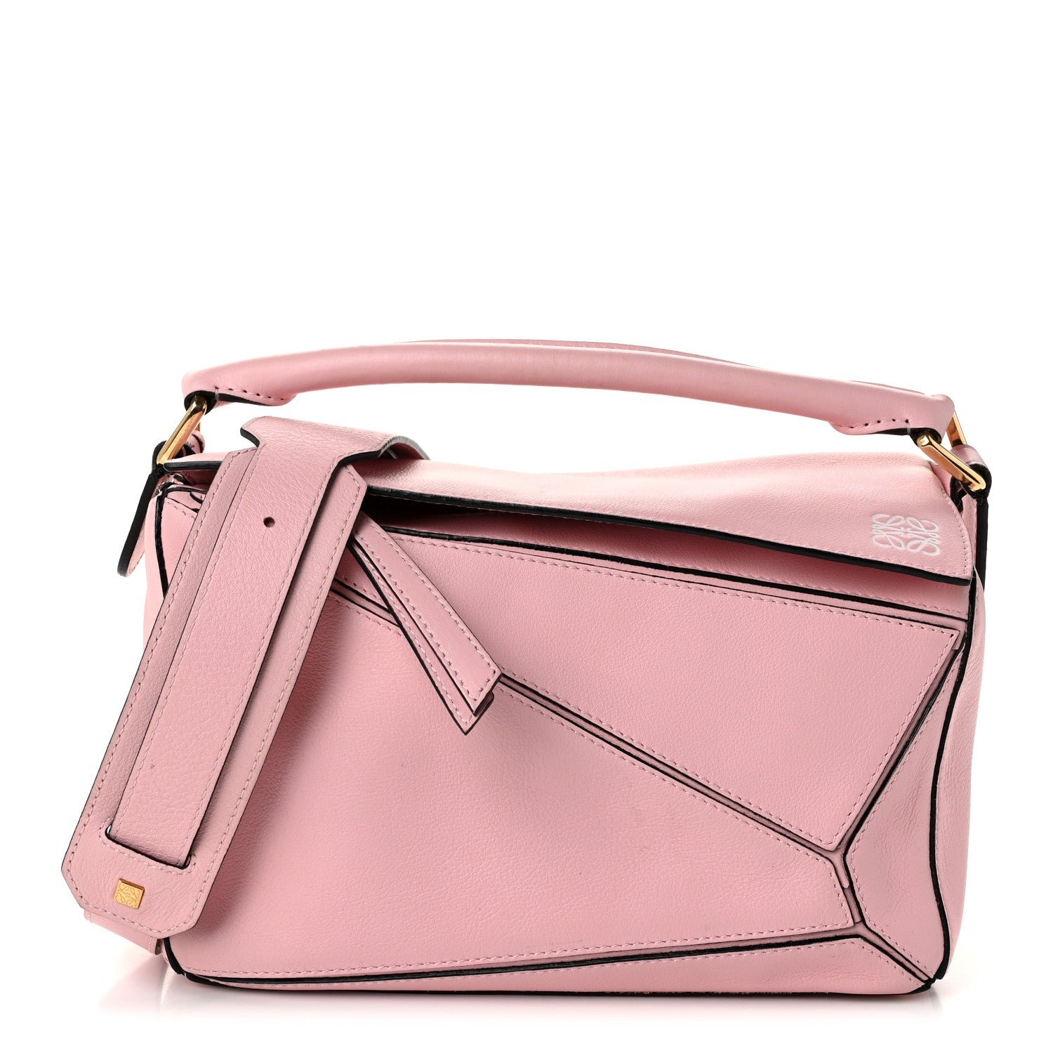 Loewe Loewe Calfskin Small Puzzle Bag Pastel Pink