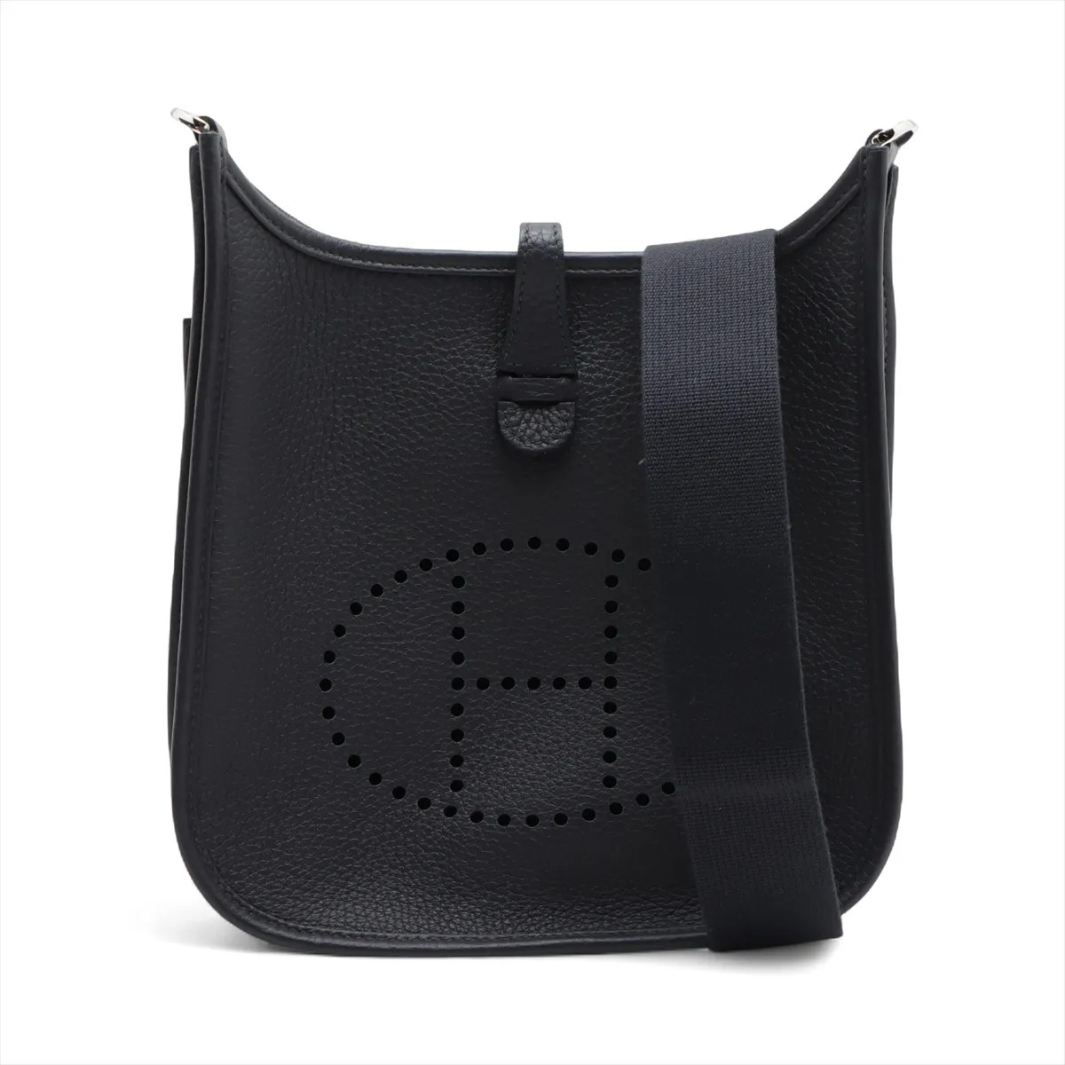 Hermès evelyn 3 23 Taurillon Clemence Blue nuit Silver Metal Fittings