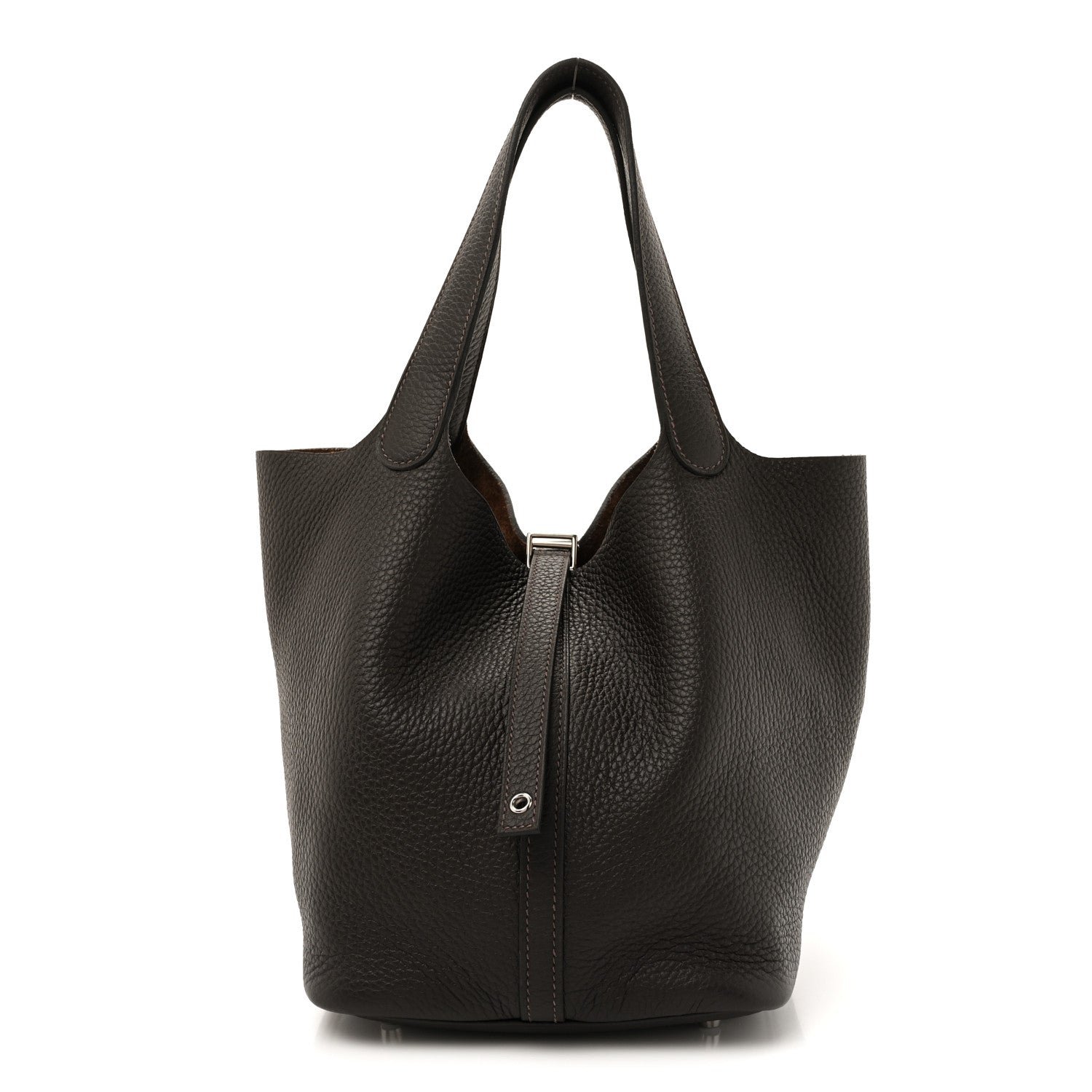 Hermes Taurillon Clemence Picotin Lock 22 MM Ebene