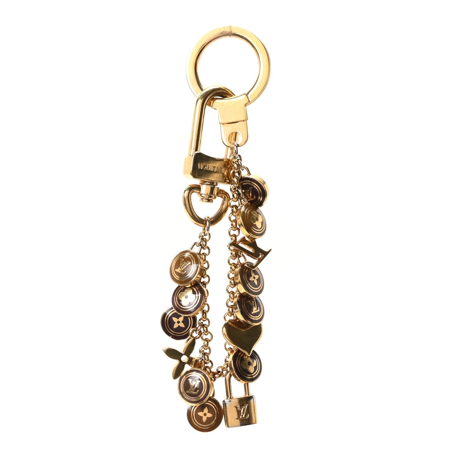 Louis Vuitton Pastilles Key Chain Bag Charm Brown
