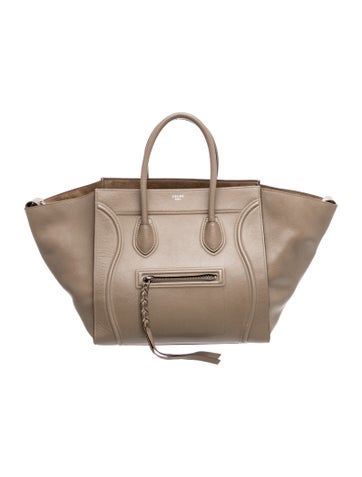 Celine Leather Luggage Phantom Medium
