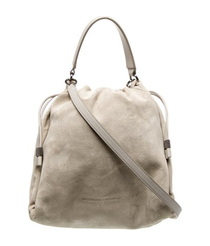 Brunello Cucinelli Cucinelli Suede Top Handle Bag