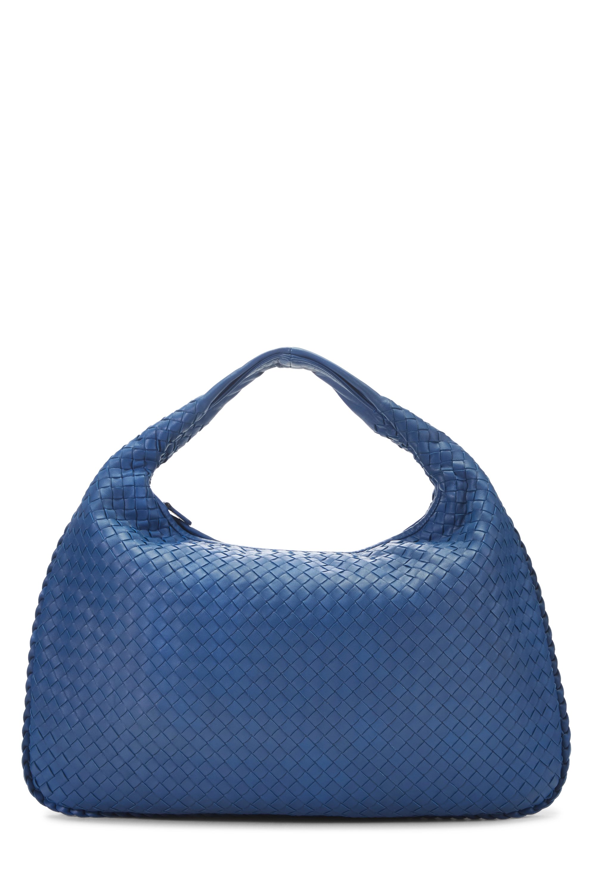 Blue Intrecciato Veneta Hobo Large