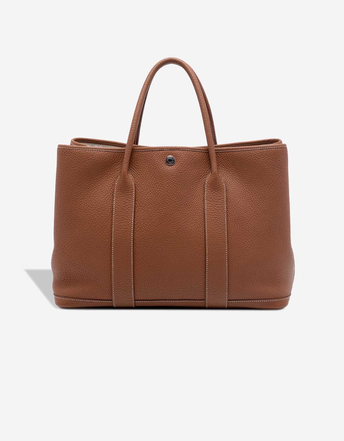 Hermes 
		Garden Party 36 Veau Négonda / Toile Gold    