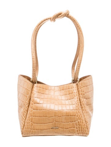 Embossed Leather Shoulder Bag