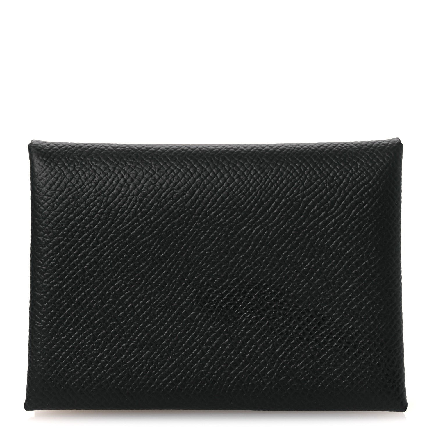 Hermes Epsom Calvi Duo Card Case Black