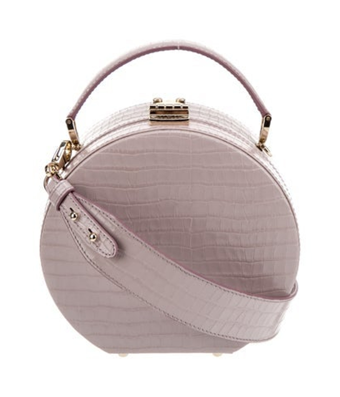 Aspinal of London Of London Embossed Leather Top Handle Bag