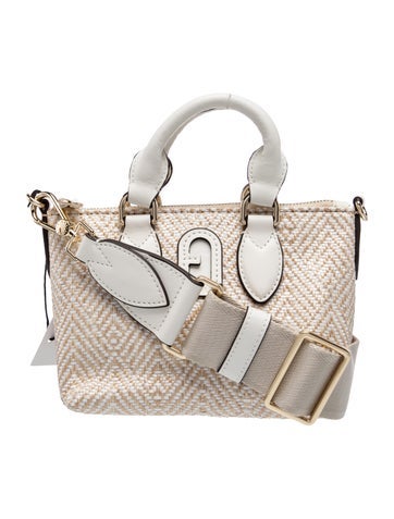 Furla Raffia Top Handle Bag w/ Tags