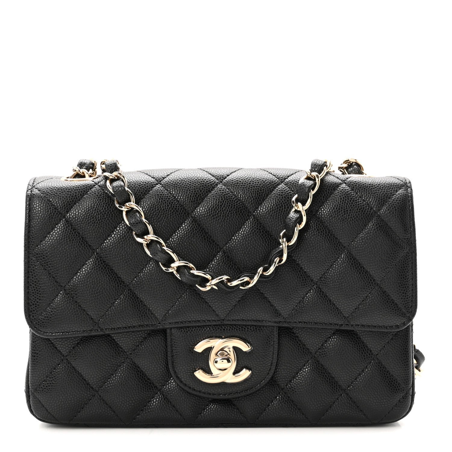 Chanel Caviar Quilted Mini Rectangular Flap Black