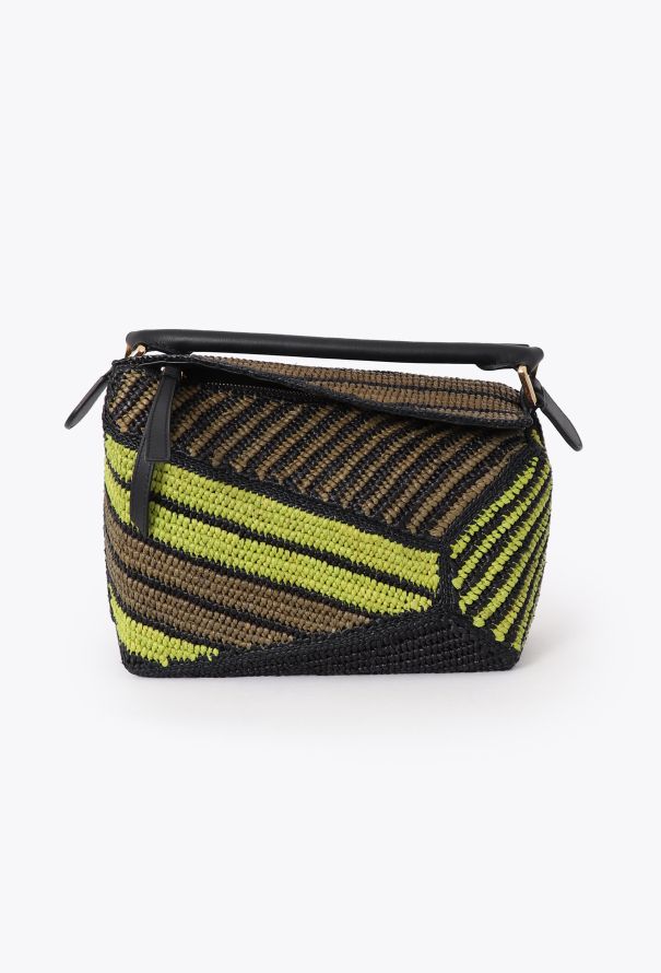 Loewe 2024 x Paula's Ibiza Small Raffia Puzzle Bag
