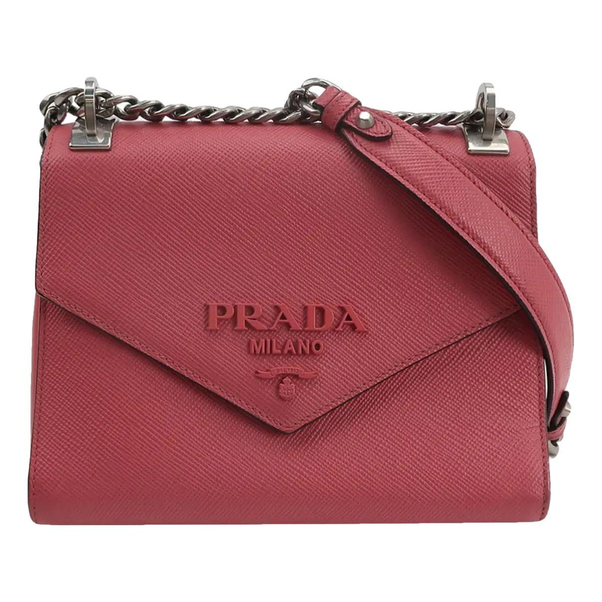 Monochrome leather crossbody bag