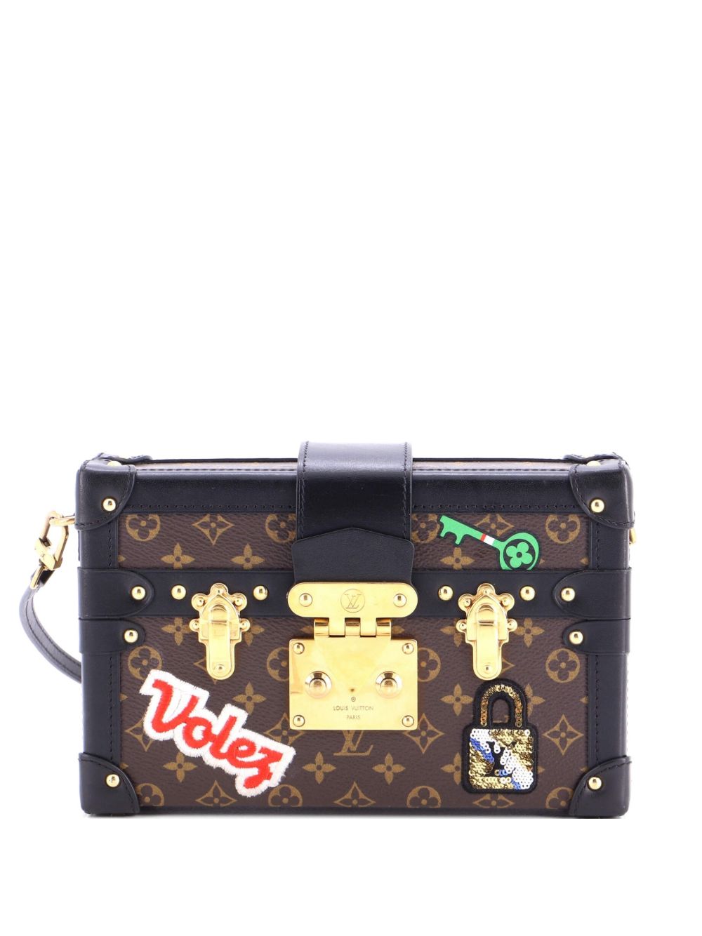 Petite Malle Handbag Limited Edition Patches Monogram Canvas crossbody bag
