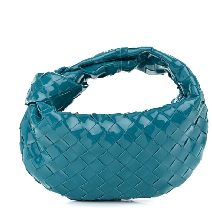 Bottega Veneta Patent Nappa Intrecciato Mini Jodie Blaster